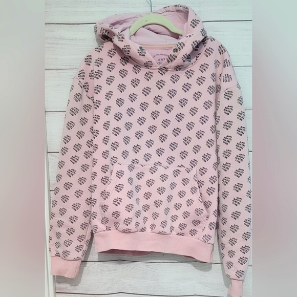 Anti Social Social Club Other - Euc Auth Anti Social Social Club mens size M all over monogram hoodie